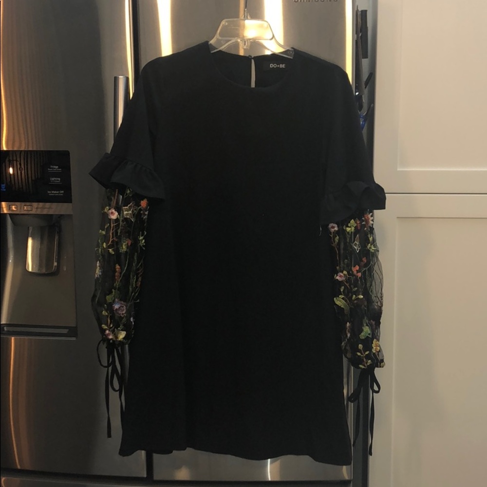 Embroidered Long Sleeve Dress